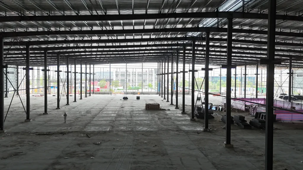 20,000 m² steel structure workshop project in Foshan China