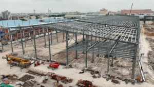 large span steel structure workshop and factory building