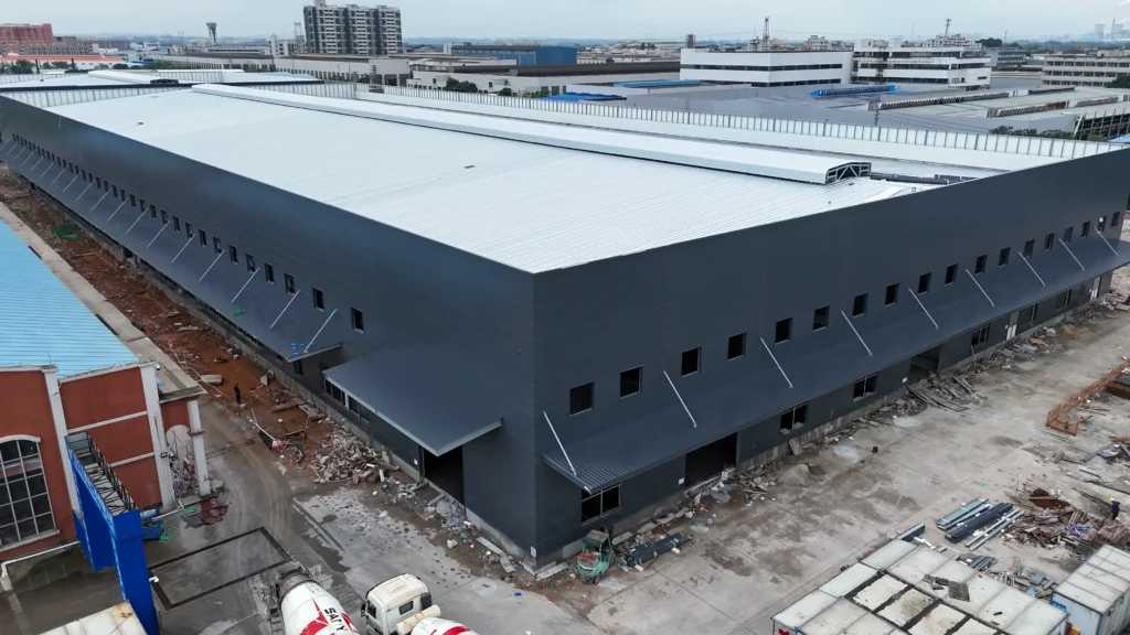 large steel structure factory project in China