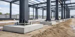 Anchor bolts for steel column foundation installation
