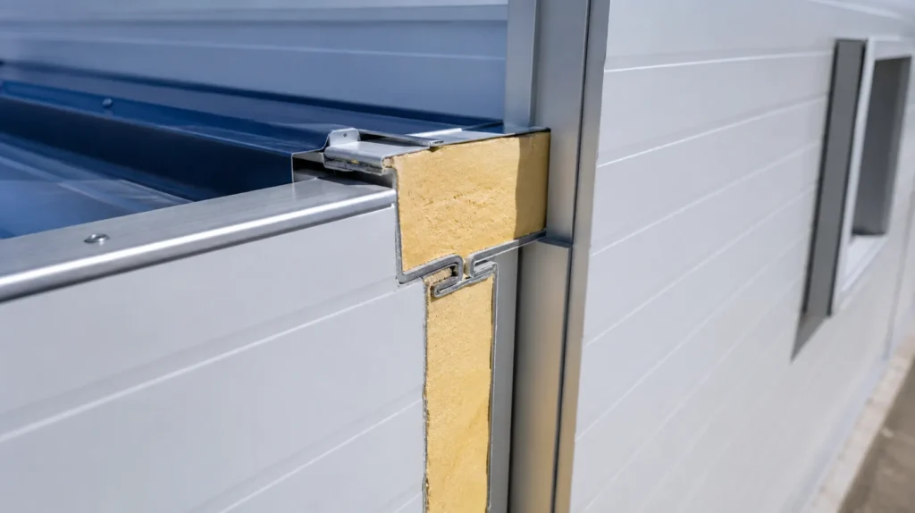 Insulated sandwich panels for cold storage steel buildings