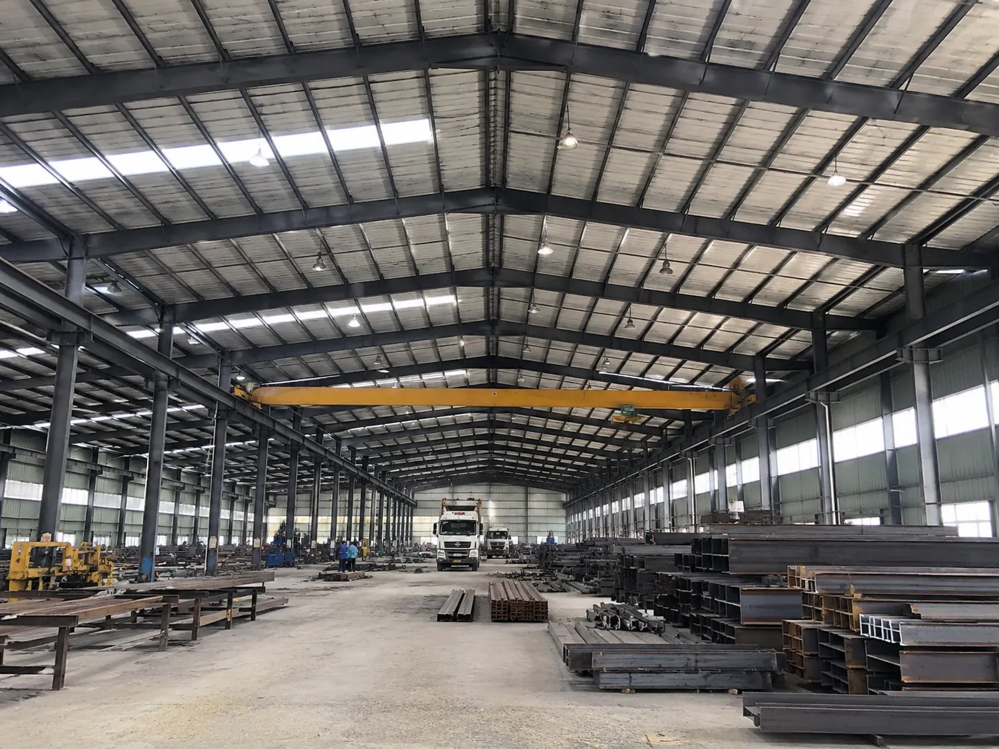 steel building roof slope