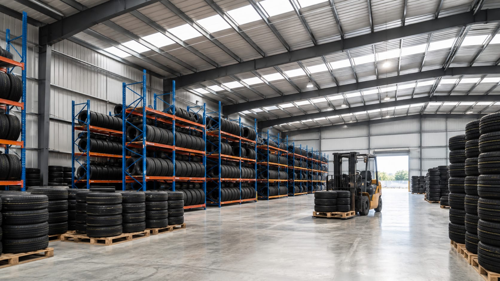 steel warehouse building for tire storage