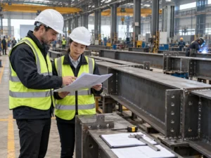 Steel structure company certifications reviewed during factory inspection