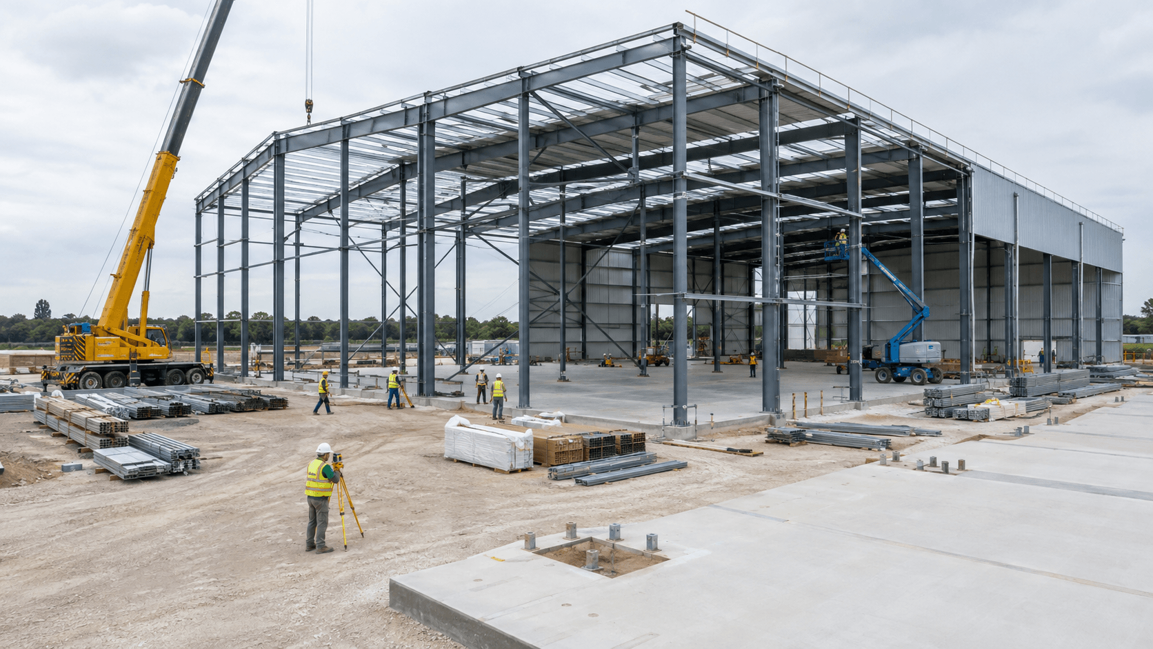 steel warehouse construction timeline